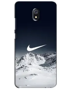 Чехол для Xiaomi Redmi 8A с картинкой «Nike — зимние горы»