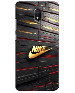 Чехол для Xiaomi Redmi 8A с картинкой «Золотой Nike на металле»
