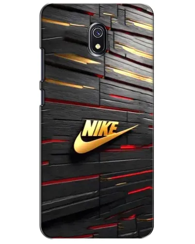 Чехол для Xiaomi Redmi 8A с картинкой «Золотой Nike на металле»