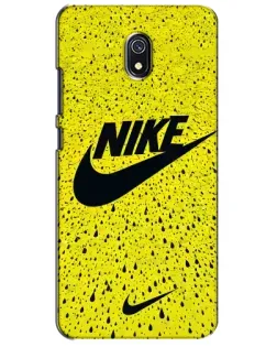 Чехол для Xiaomi Redmi 8A с картинкой «Желтый текстурный Nike»