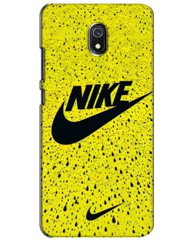 Чехол для Xiaomi Redmi 8A с картинкой «Желтый текстурный Nike»