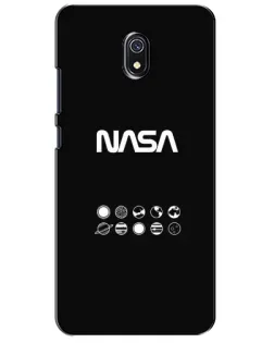 Чехол для Xiaomi Redmi 8A с картинкой «NASA — технический принт» Чехол для Xiaomi Redmi 8A с картинкой «NASA — технический принт»