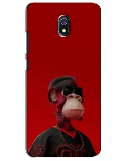 Чехол для Xiaomi Redmi 8A с картинкой «Bored Ape в красном» Чехол для Xiaomi Redmi 8A с картинкой «Bored Ape в красном»