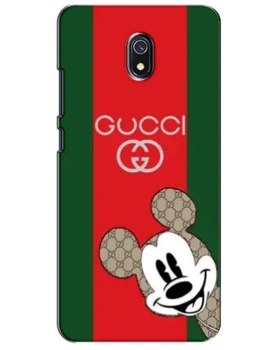Чехол для Xiaomi Redmi 8A с картинкой «Gucci — полосы и Микки»
