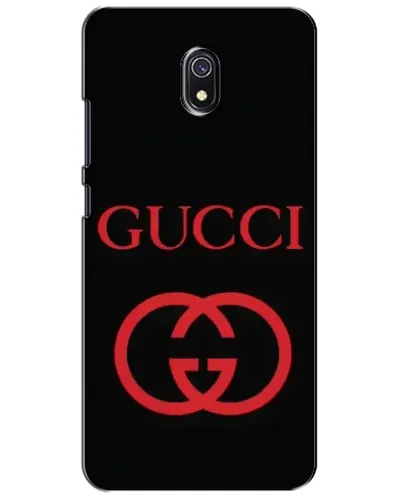 Чехол для Xiaomi Redmi 8A с картинкой «Gucci — красный логотип»