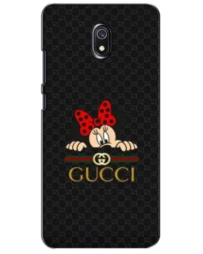 Чехол для Xiaomi Redmi 8A с картинкой «Минни Маус Gucci — черный»