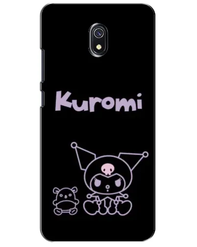 Чохол для Xiaomi Redmi 8A з картинкою «Kuromi — чорний мінімалізм»