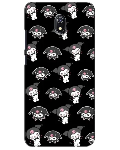 Чохол для Xiaomi Redmi 8A з картинкою «Чорний паттерн Kuromi»