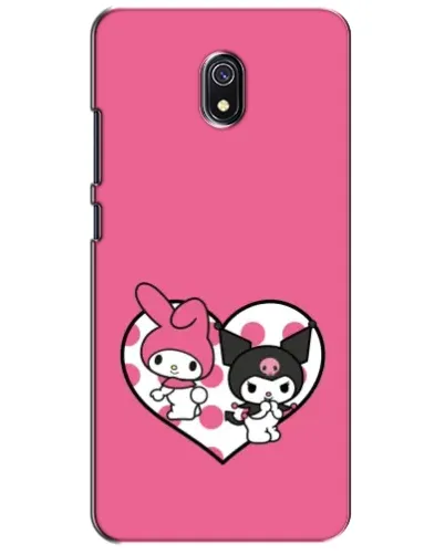 Чохол для Xiaomi Redmi 8A з картинкою «Kuromi та My Melody»