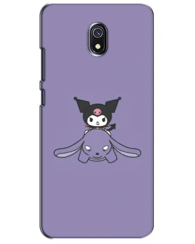 Чохол для Xiaomi Redmi 8A з картинкою «Kuromi на ліловому фоні»