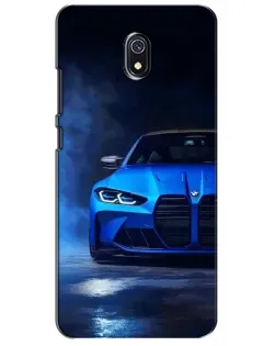 Чохол для Xiaomi Redmi 8A з картинкою «Блакитна BMW M4»
