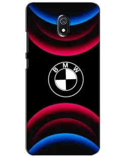 Чохол для Xiaomi Redmi 8A з картинкою «Логотип BMW та неонові дуги»