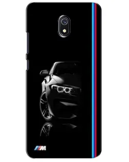 Чохол для Xiaomi Redmi 8A з картинкою «Силует BMW в темряві»