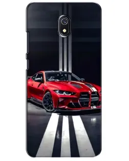 Чохол для Xiaomi Redmi 8A з картинкою «Червона BMW на дорозі»