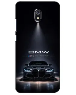 Чехол для Xiaomi Redmi 8A с картинкой «BMW сквозь ночной город» Чехол для Xiaomi Redmi 8A с картинкой «BMW сквозь ночной город»