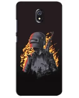 Чехол для Xiaomi Redmi 8A с картинкой «PUBG — огненный силуэт» Чехол для Xiaomi Redmi 8A с картинкой «PUBG — огненный силуэт»