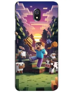 Чохол для Xiaomi Redmi 8A з картинкою «Стів на фермі»