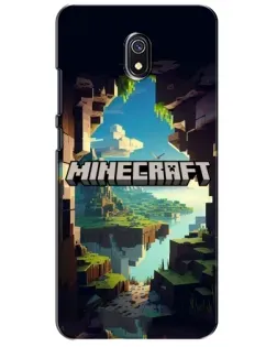 Чохол для Xiaomi Redmi 8A з картинкою «Печера Майнкрафт»