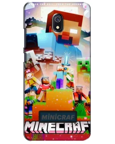 Чохол для Xiaomi Redmi 8A з картинкою «Minecraft герої гри»