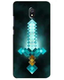 Чохол для Xiaomi Redmi 8A з картинкою «Алмазний меч неон»