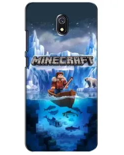 Чохол для Xiaomi Redmi 8A з картинкою «Minecraft льодянийсвіт»