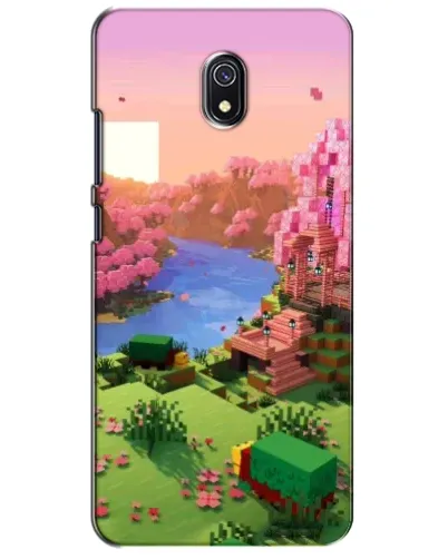 Чохол для Xiaomi Redmi 8A з картинкою «Рожеве дерево Minecraft»