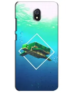 Чохол для Xiaomi Redmi 8A з картинкою «Черепаха Minecraft»