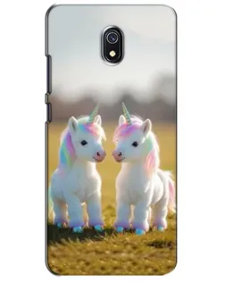 Чохол для Xiaomi Redmi 8A з картинкою «Пара єдинорогів»