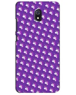 Чохол для Xiaomi Redmi 8A з картинкою «Єдинороги на фіолетовому»