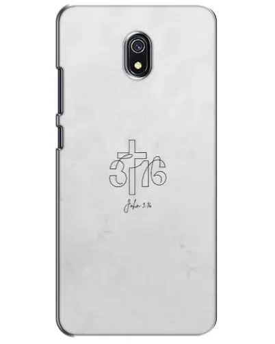 Чохол для Xiaomi Redmi 8A з картинкою «Івана 3:16 Хрест»