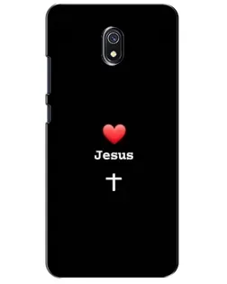 Чохол для Xiaomi Redmi 8A з картинкою «Серце - Jesus»