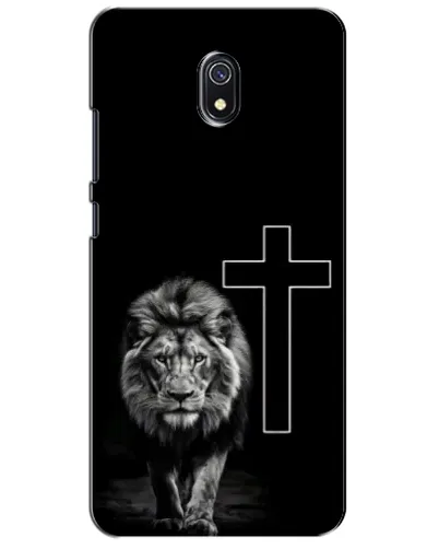Чохол для Xiaomi Redmi 8A з картинкою «Лев та Хрест»