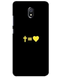 Чохол для Xiaomi Redmi 8A з картинкою «Серце та Хрест»