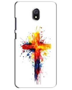 Чохол для Xiaomi Redmi 8A з картинкою «Акварельний хрест»