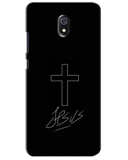 Чехол для Xiaomi Redmi 8A с картинкой «Графический крест Jesus» Чехол для Xiaomi Redmi 8A с картинкой «Графический крест Jesus»