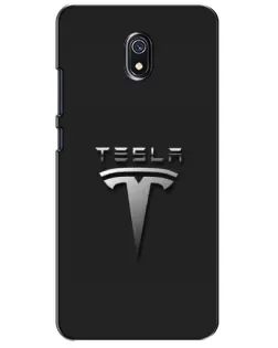 Чехол для Xiaomi Redmi 8A с картинкой «Стальной логотип Tesla» Чехол для Xiaomi Redmi 8A с картинкой «Стальной логотип Tesla»