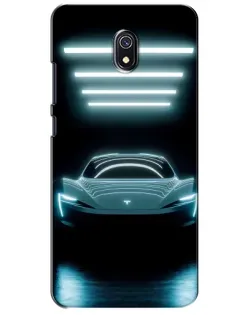 Чехол для Xiaomi Redmi 8A с картинкой «Tesla в неоне» Чехол для Xiaomi Redmi 8A с картинкой «Tesla в неоне»