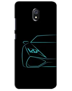 Чохол для Xiaomi Redmi 8A з картинкою «Блакитний силует Lamborghini» Чохол для Xiaomi Redmi 8A з картинкою «Блакитний силует Lamborghini»
