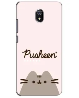 Чохол для Xiaomi Redmi 8A з картинкою «Pusheen логотип»