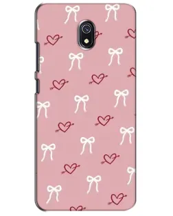 Чохол для Xiaomi Redmi 8A з картинкою «Серця та банти»