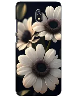 Чохол для Xiaomi Redmi 8A з картинкою «Білі маргаритки макро»