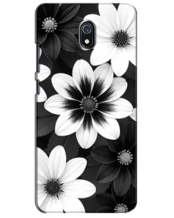Чохол для Xiaomi Redmi 8A з картинкою «Монохромні айстри»