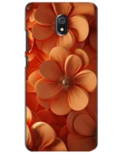 Чохол для Xiaomi Redmi 8A з картинкою «Помаранчева макро квітка»