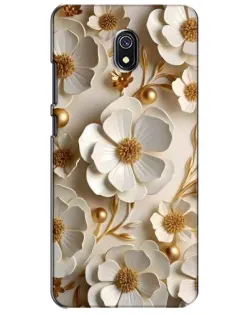Чохол для Xiaomi Redmi 8A з картинкою «Білі паперові квіти»