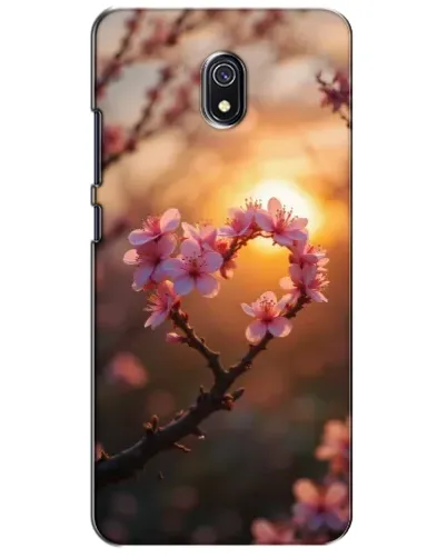 Чохол для Xiaomi Redmi 8A з картинкою «Рожевий цвіт сердечко на тлі заходу» Чохол для Xiaomi Redmi 8A з картинкою «Рожевий цвіт сердечко на тлі заходу»