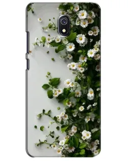Чохол для Xiaomi Redmi 8A з картинкою «Гілка дрібних білих квітів»
