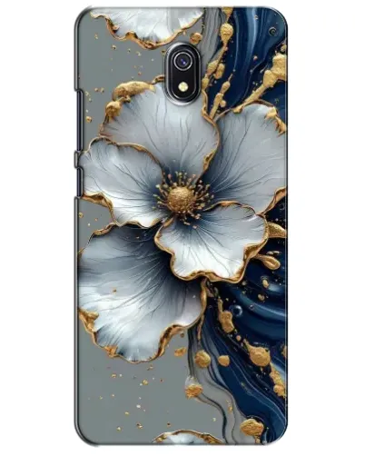 Чохол для Xiaomi Redmi 8A з картинкою «Біла квітка та золотий флюїд» Чохол для Xiaomi Redmi 8A з картинкою «Біла квітка та золотий флюїд»