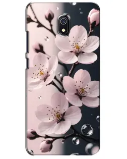 Чохол для Xiaomi Redmi 8A з картинкою «Ніжня сакура та краплі»
