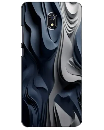 Чохол для Xiaomi Redmi 8A з картинкою «Об'ємні сині складки»