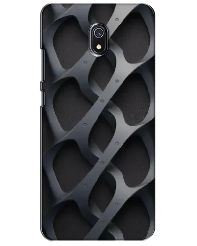 Чохол для Xiaomi Redmi 8A з картинкою «Об'ємне сіре плетіння»